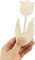 20-Pack Wooden Tulip Cutouts – 6" DIY Flower Crafts, Hanging Ornaments & Gift Tags for Home or Party Decor
